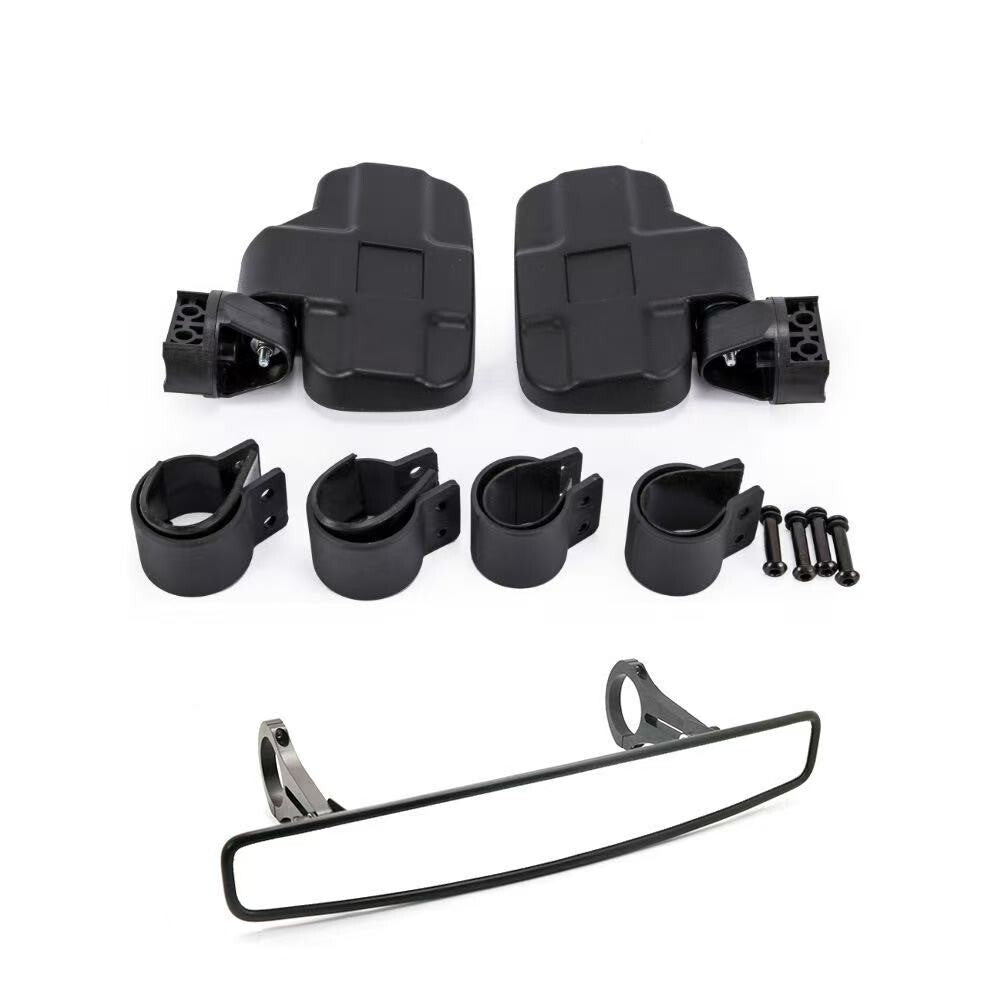 UTV Rear Side Center Mirrors Set 1.75 Roll Bar for Polaris RZR 570/900/XP 1000