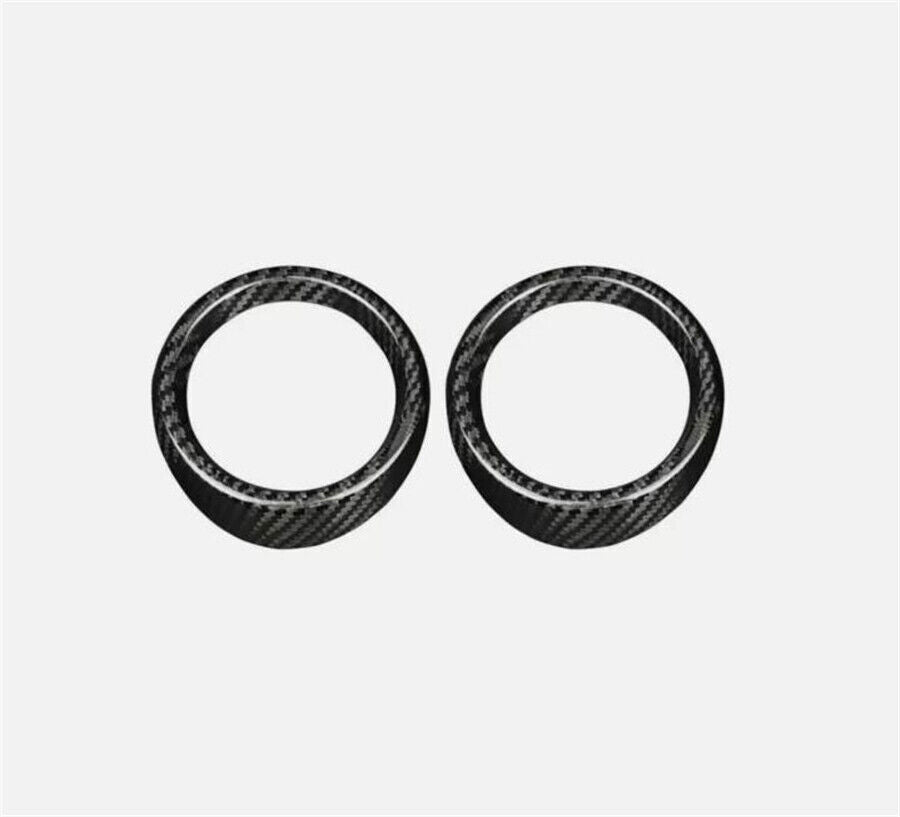 Real Carbon Fiber Air Vent Outlet Cover Trim For 2016-2020 Camaro n
