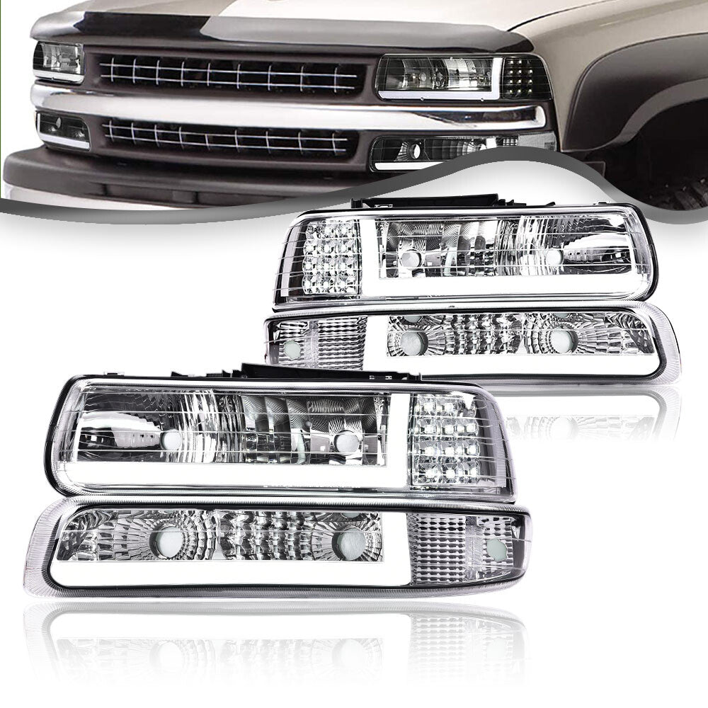 LED DRL 99-02 Snow Country Silverado 1500 2500 Seawater + Youth Stone