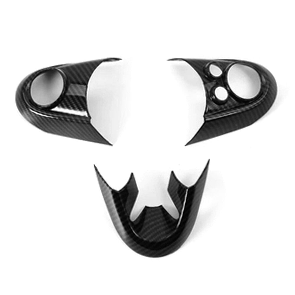Steering Wheel Decor Frame Cover Trim Fit for BMW for MINI Cooper F55 F56 2016-2020 2017