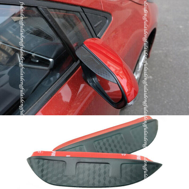 2pc for Toyota for Corolla 2019-2022 Carbon Fiber Rear View Mirror Rain Eyebrow Trim