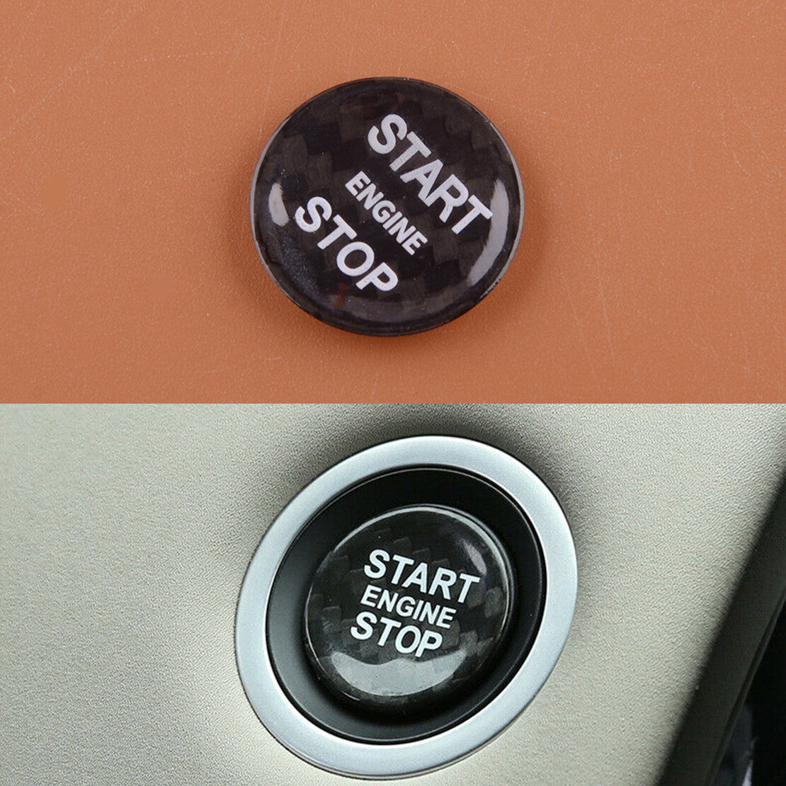 Start Stop Engine Button Switch Cover Trim fit for for Jaguar XJ 2010-2019 v