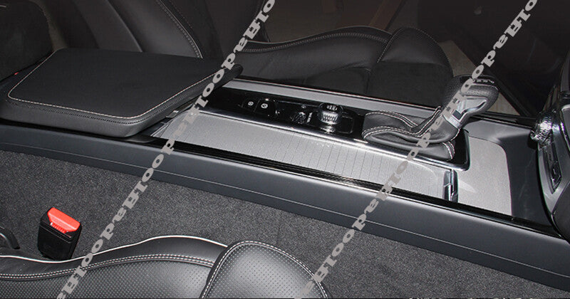 for Volvo S60 2019-2022 Black Inner central console Gear shift panel trim strips