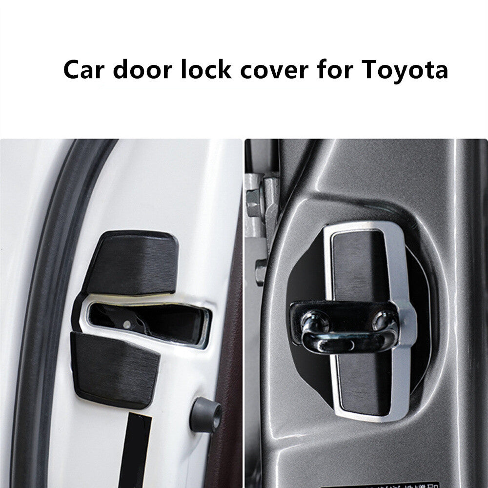 1Set Car Door Lock Stabilizer Protector Lock Buckle Cover Fit for Lexus for Toyota
