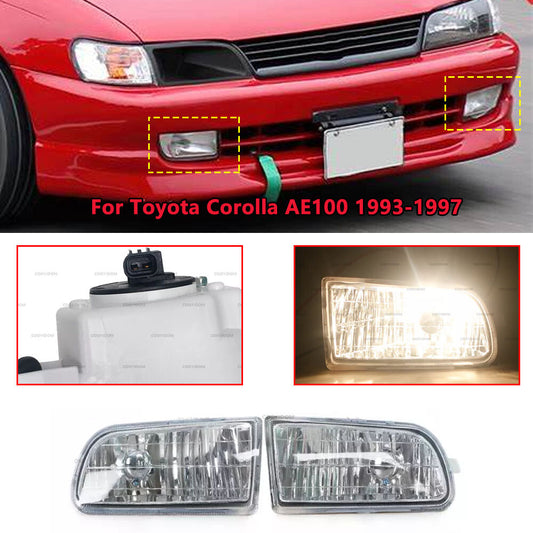 for Corolla AE100 1993-1997 Pair front bumper fog light lamp assembly v