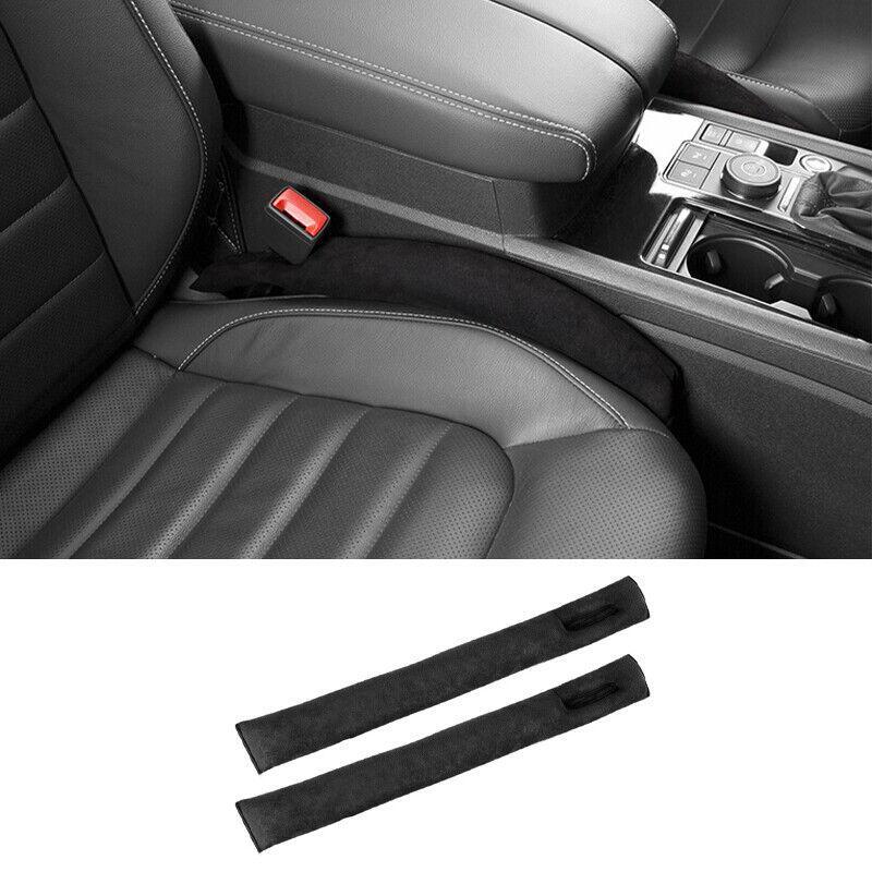 Black Suede for Seat Anti-Clogging Leakproof Strip 2pcs for Toyota for Sienna 2015-2020