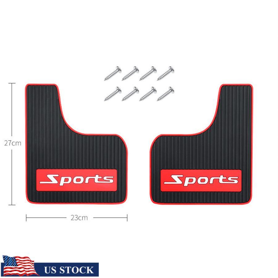 2x Car Pickup for SUV Van Mud Flaps Mudflaps Splash Guards Fender Flares Front Rear Q
