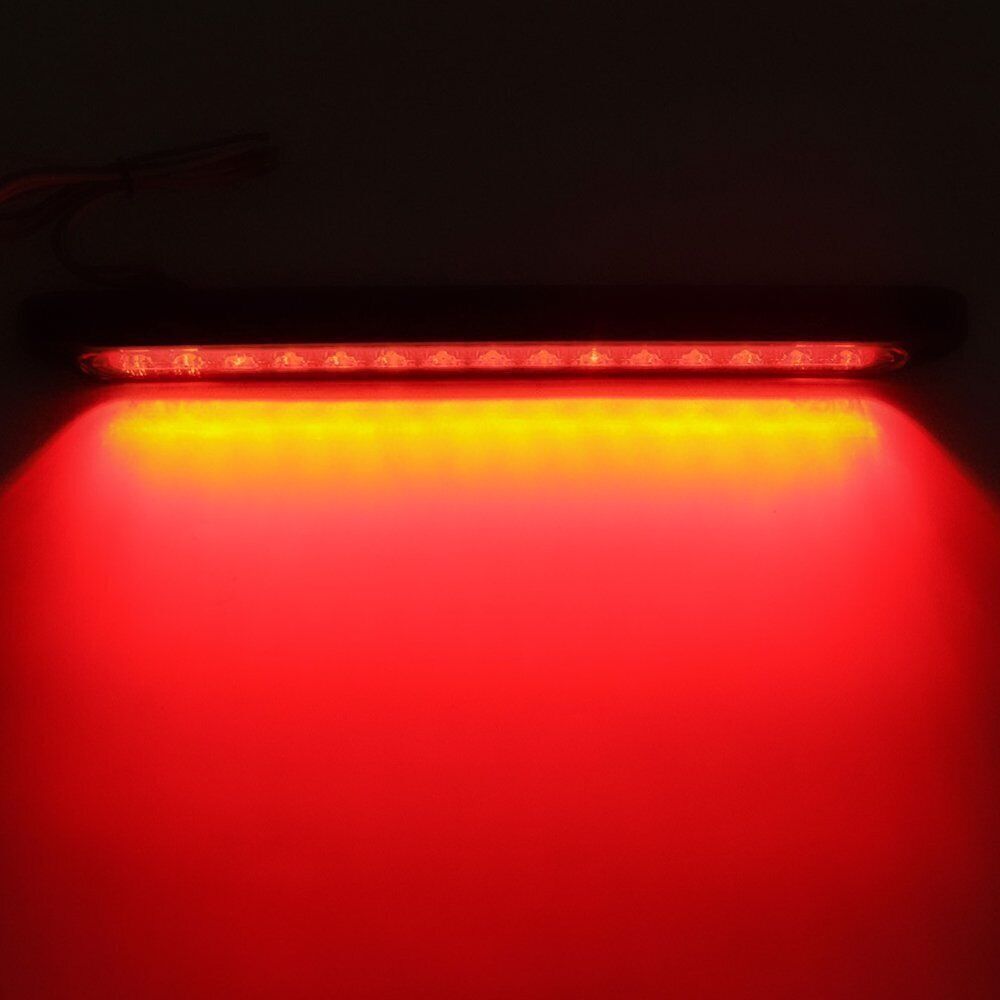2x Universal 15LED 3rd Brake Light Car Rear Window High Mount Red Stop Tail Lamp