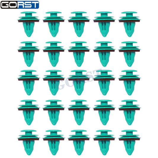 25-Piece Green Patch Nylon Clips 90467-10188 for Toyota Side Crash Door Trim