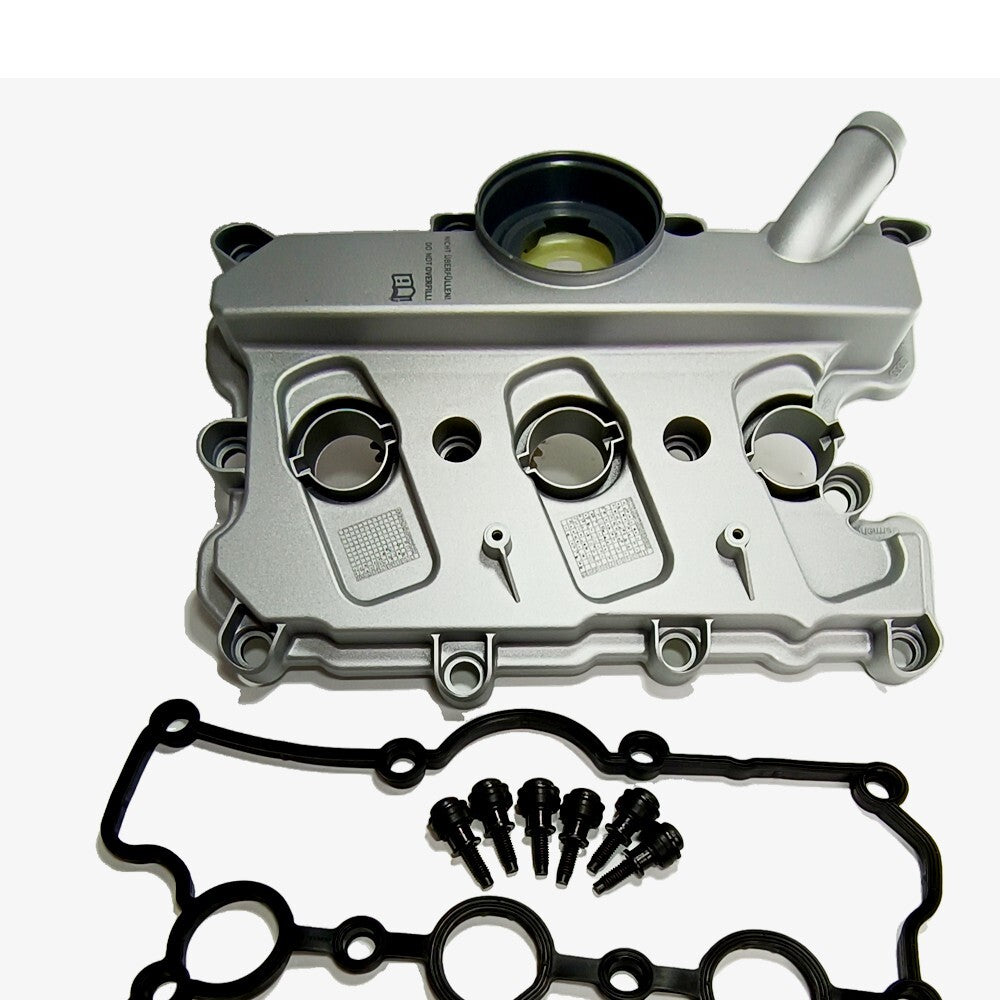 2X Engine Valve Cover w/Gasket Left & Right for Audi for A4 for A5 for A6 Quattro Q5 S4 DOHC Q