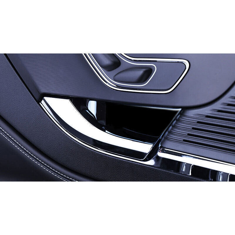 Fit for Lincoln Corsair 2020-2021 Black Titanium 4pcs Inner Door Bowl Cover Trim n