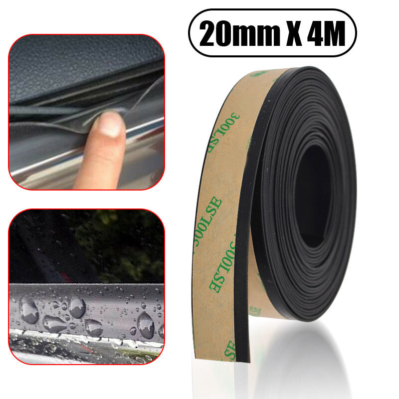 4M Rubber Weather Seal Strip Molding Edge Trim Car Door Window Protector Guard