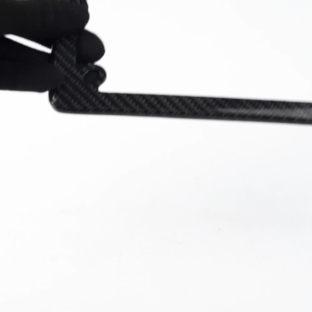 100% Real Carbon Fiber for Motorcycle American License Plate Frame Holder w/Caps Q