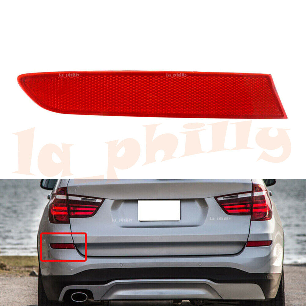 Rear Left Side Bumper Reflector Light Trim for BMW F25 X3 2014 2015 2016 2017