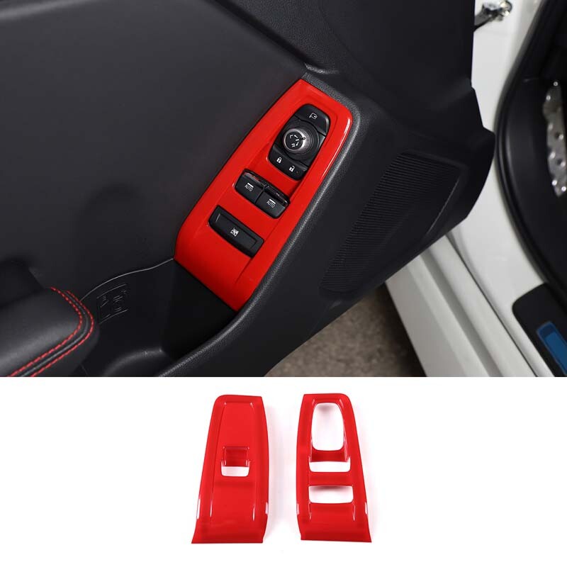 Silver Steel Door Speaker Cover Grille Trim for Corvette C7 2014 - 2019 - v
