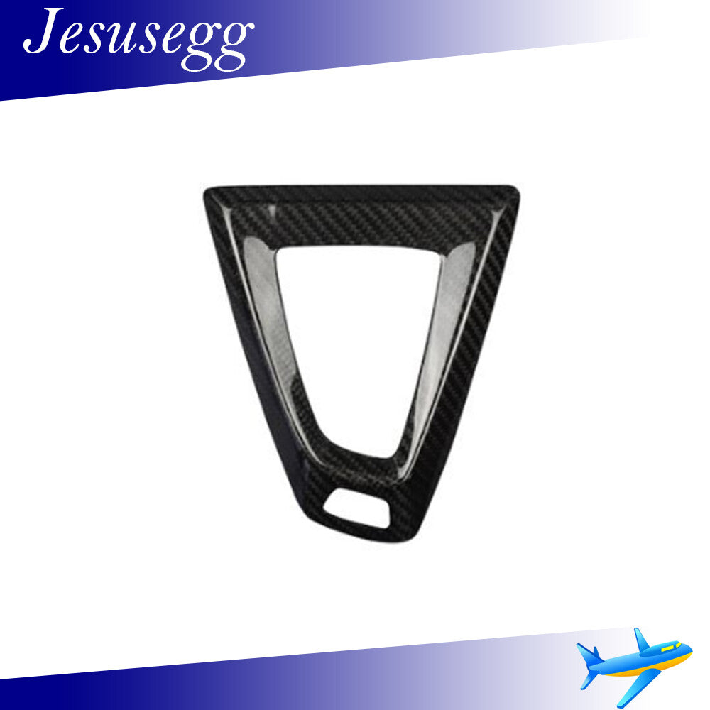 Real Carbon Fiber Gear Shift Knob Base Frame Cover Trim Black for BMW M3 M5 M6 Q