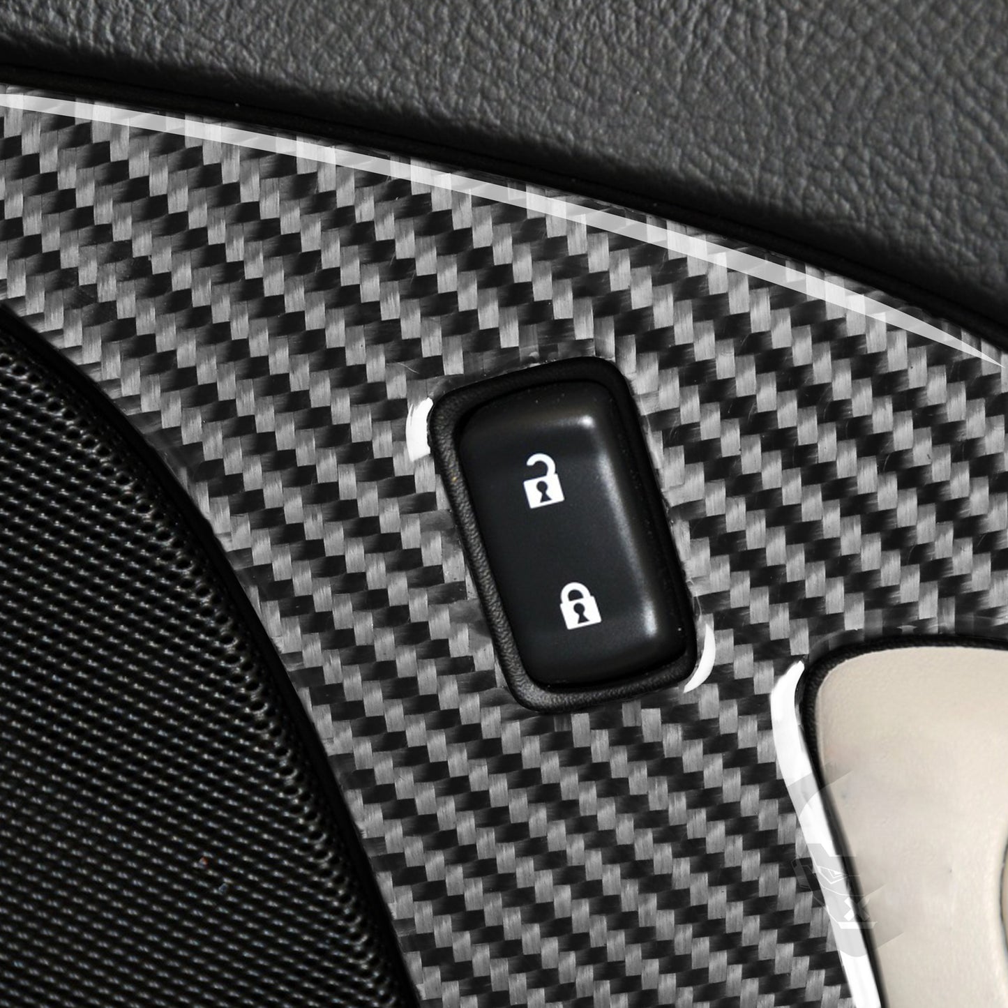 Carbon Fiber Engine Start Button Frame Cover Trim For Explorer 2020-2023 v