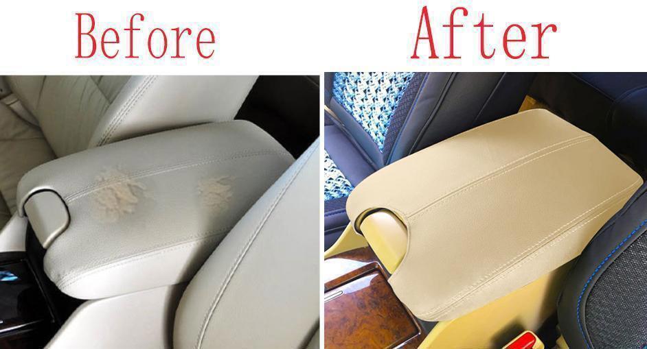 1X Beige PU Leather Middle Console Armrest Box Cover Trim for Honda Accord 08-12