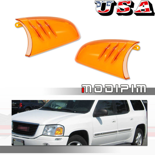 Side view door mirror signal light passenger driver cover for Trailblazer Envoy - v