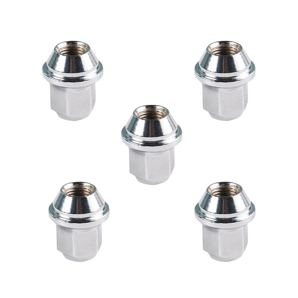 new 5-piece Wheel Lug Nuts 14x1.5 for ACPZ1012D Edge for Mustang Chrome - n