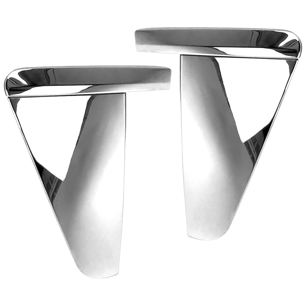 2Pcs For 2012-2015 for XF Air Vent Side Fender Cover Trim Chrome Left  Right Side