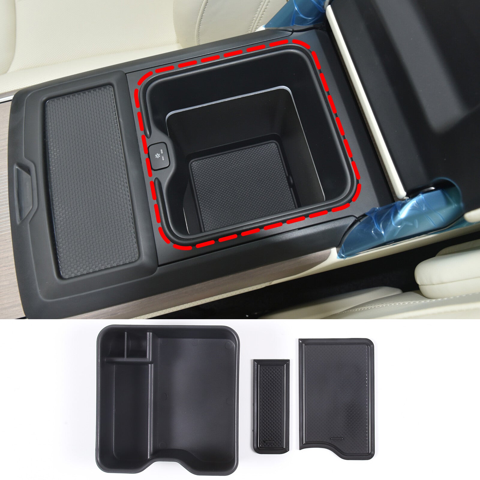 for Lexus RX350 450h 2016-2022 Silver Matte Central Console Fashion Cover for- v