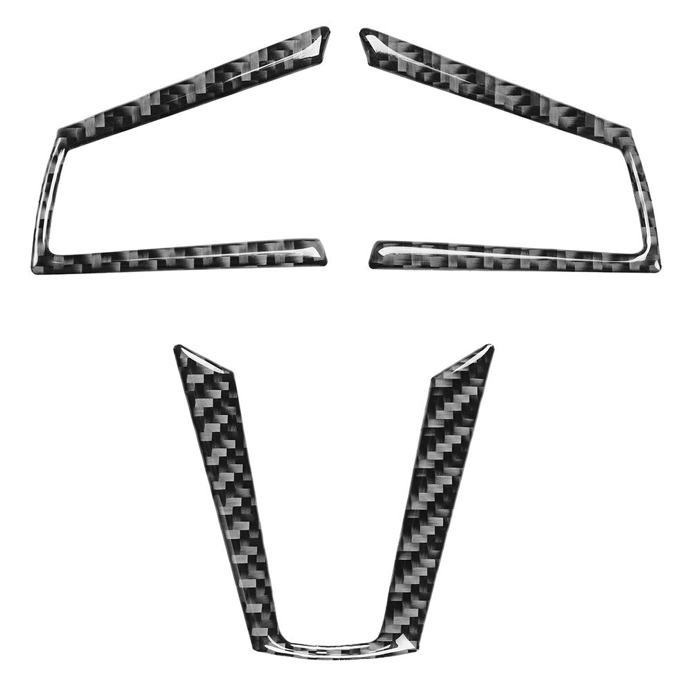 3Pcs Carbon Fiber Air Vent Outlet Trim Cover for 3 F30 2013-2019 v