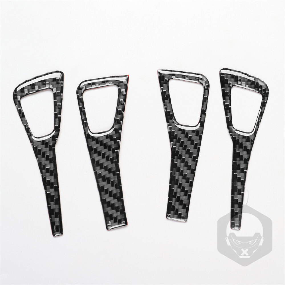 Carbon fiber window control panel button covers for Model Y 2020 - 2022 n