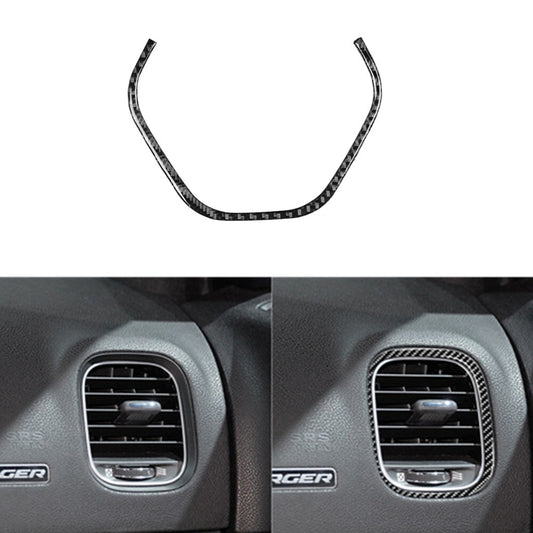 Passenger Air Vent Trim Cover Decor Carbon Fiber for Dodge Charger 2015-2021