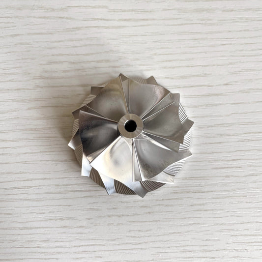 RHF5 Reverse 54.00/71.00 mm 6+6 Blade Turbine Milling/Burnt Compressor Wheel