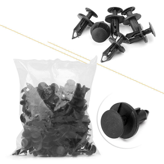 100X Car Body Bumper Fender Plastic Retainer Push Pin Clip Rivet Fasteners Kit