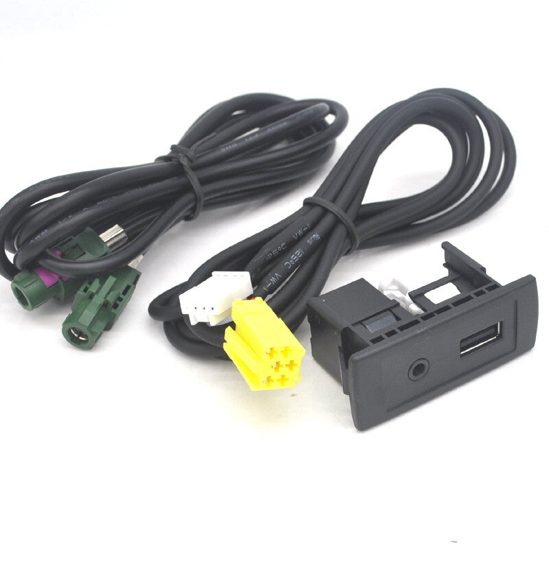 Retrofit Aux USB socket Cable adaptor wire for Fiat for lancia Alpha Romeo for smart 451