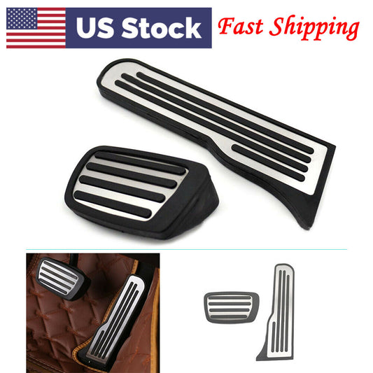 Foot Gas Brake Pedals Cover Kit Fit for Chevrolet Camaro 2016 2017 2018 2PCS Car