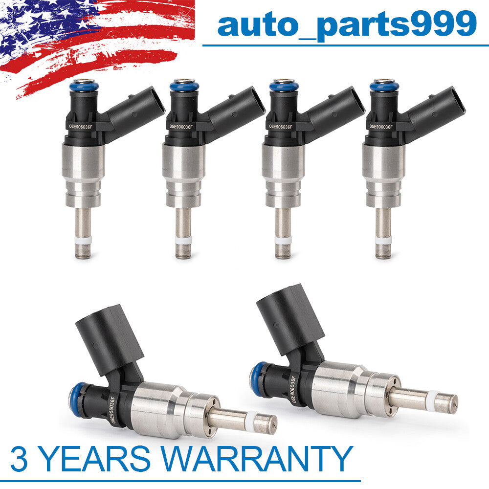 6-piece fuel injector for 2008-2012 for Audi Q5, A4, A5, A6 2.0L, 2.8L, 3.0L, 3.2L 06E906036AG- n
