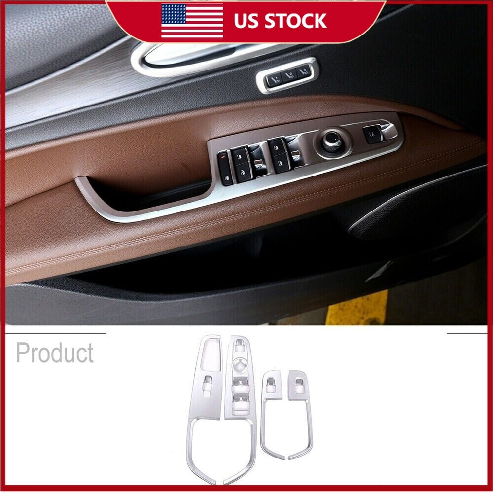 Window Lift Button Frame Cover Trim for Alfa Romeo for Stelvio 2017-2022 Replacement n