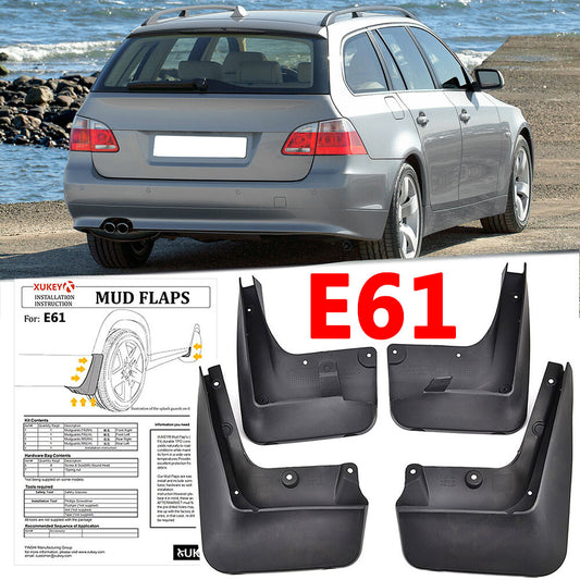 4x for BMW 5 Series E61 5dr Touring 2004-2010 Mud Flaps Splash Guards Mudguards Q