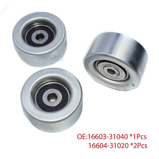 Idler Pulley Kit for Toyota 4Runner Tacoma TUNDRA HILUX 16603-31040 16604-31020 Q