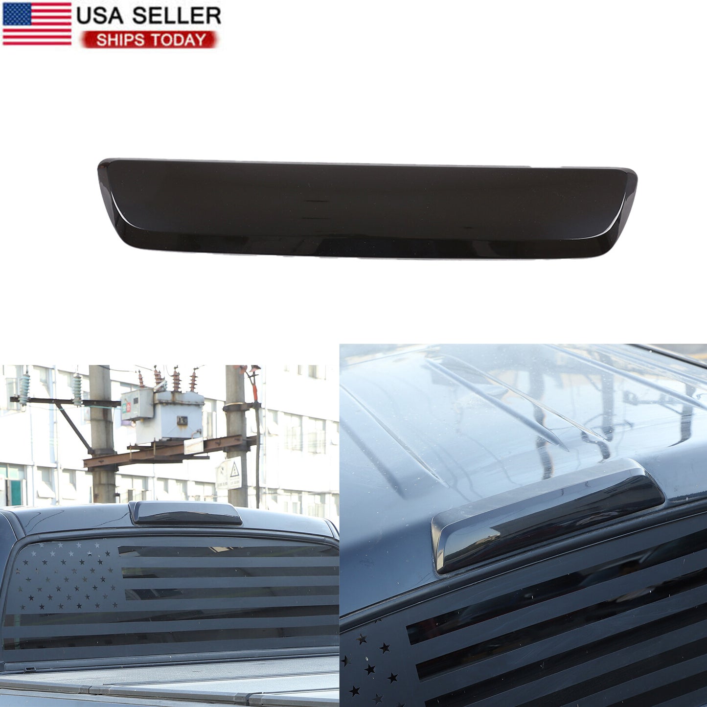 Smoked black third brake taillight cover trim for Tenderra 07-21 n