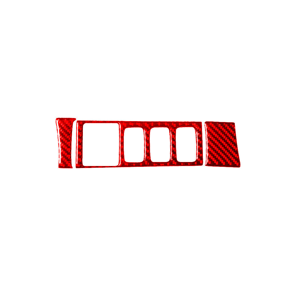 Carbon fiber style armrest button panel cover decoration suitable for 2022+modern Santa Cruz- v