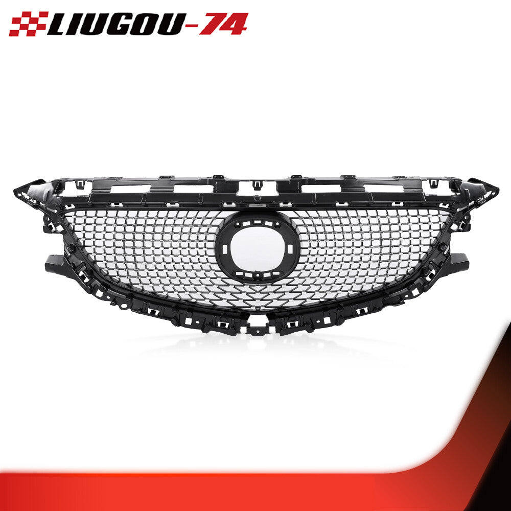 Suitable for mazda 6 2014 2015 2016 front bumper honeycomb grill black- v