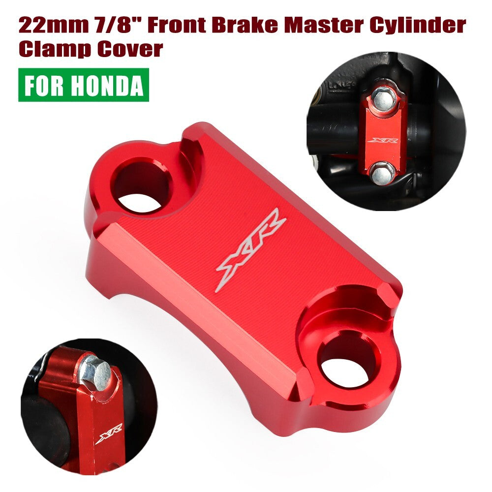 for Honda XR150L/190L/250L/400 22mm 7/8 Front Brake Master Cylinder Clamp Cover Q