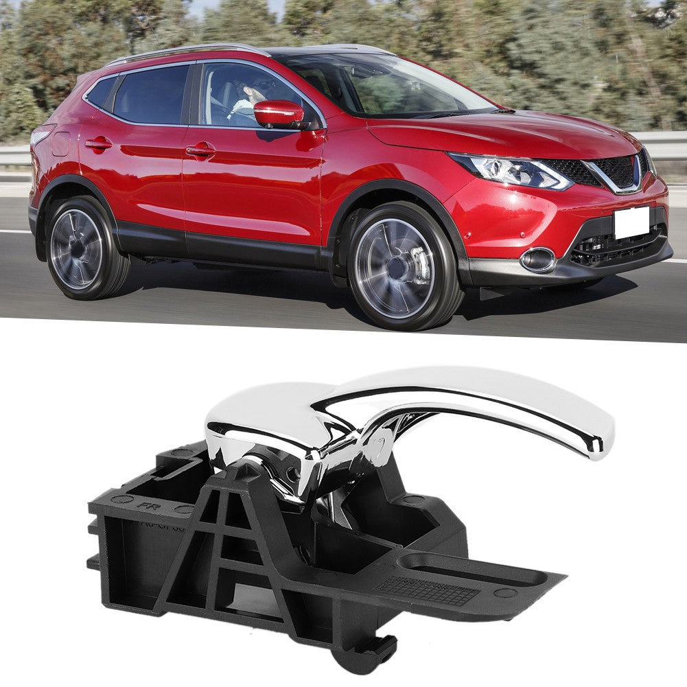 Interior Door Handle 2PCS LeftRight Inner Chrome Door Handle Fits For QASHQAI