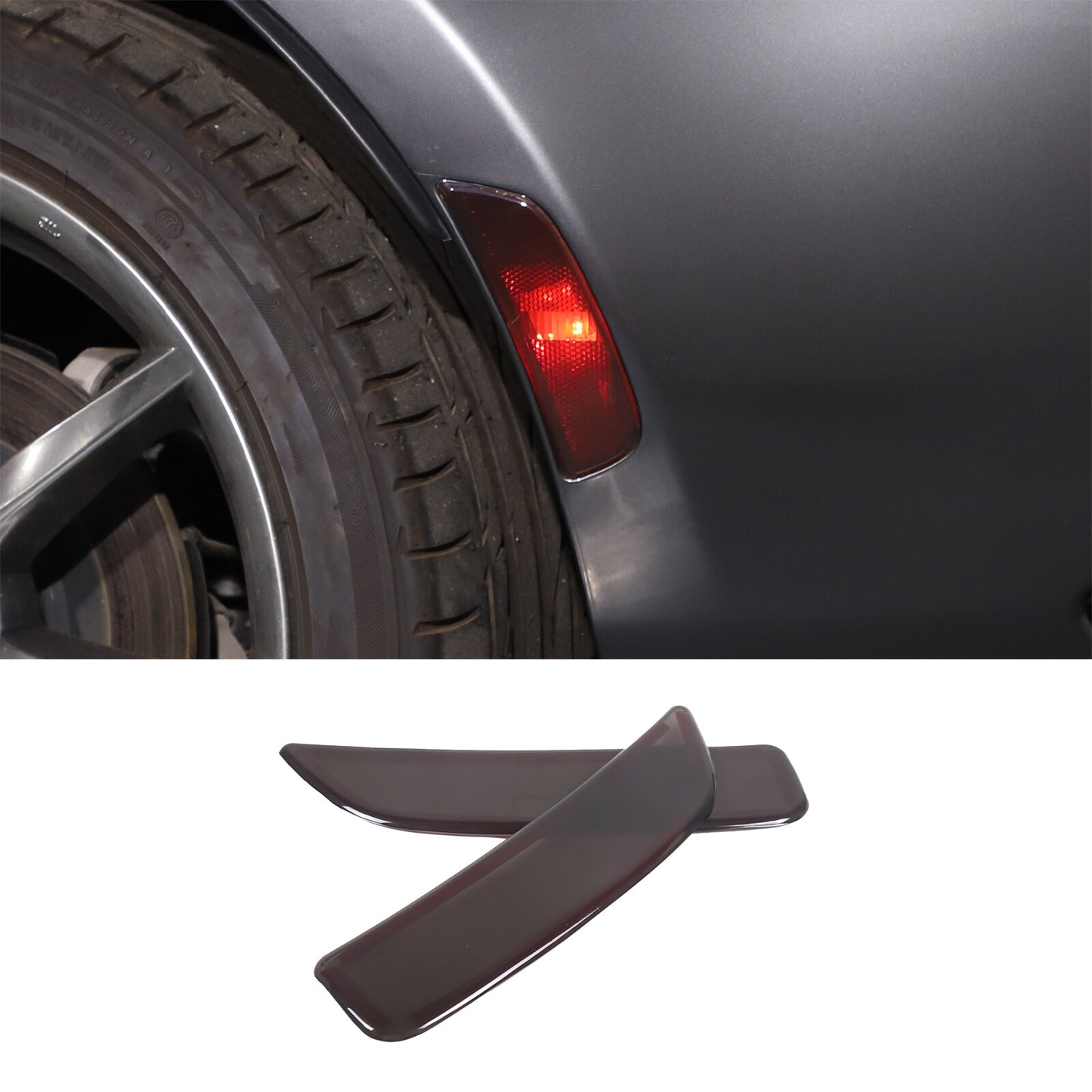 Matte Black Front Door Glass Lift Switch Cover Trim for Toyot@ Tacoma 2016-22 - v