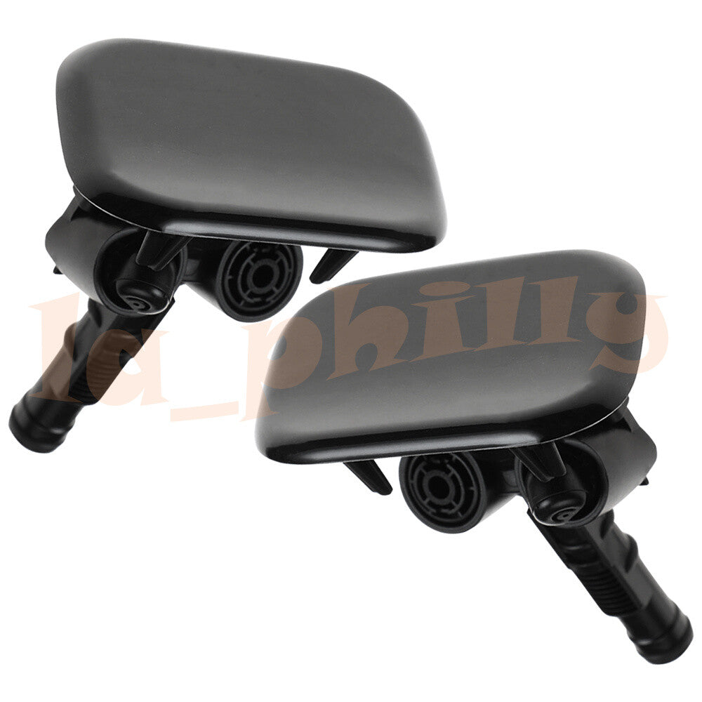 Pair for Kia Optima Front Headlight Washer Gun Nozzle Cover Left  Right Side Q