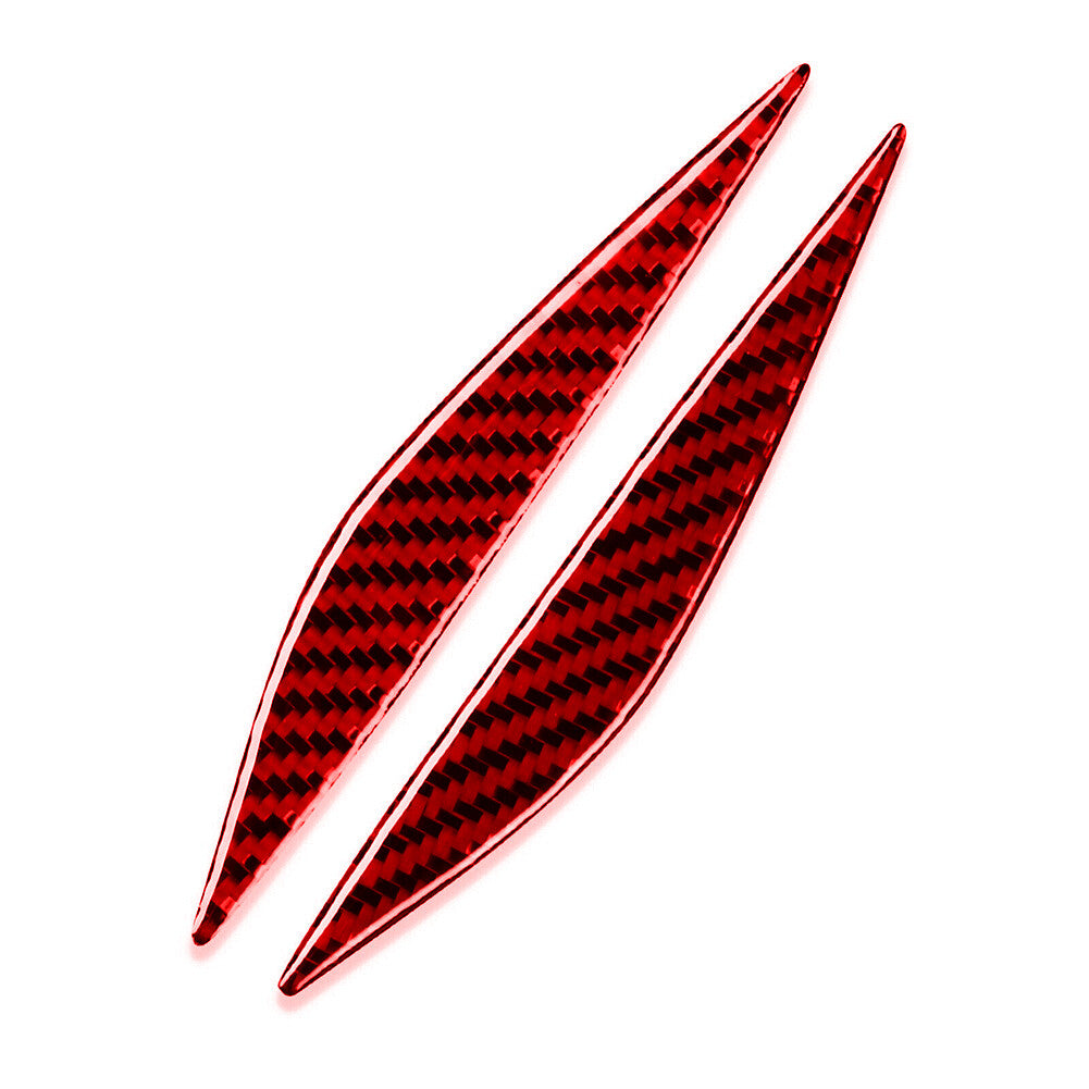 Red Carbon Fiber Side Door Air Vent Fender Camera Cover Trim for Tesla Model 3/Y