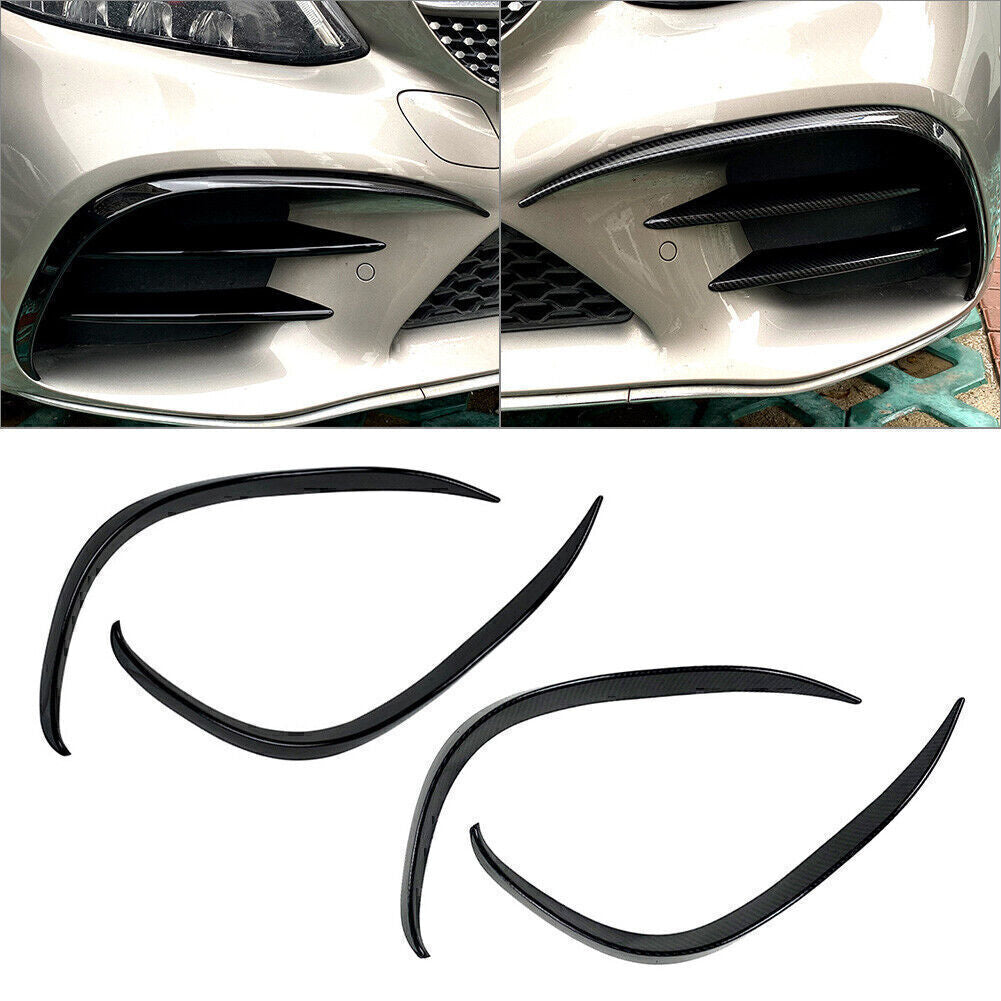 Front Bumper Lip Splitter Spoiler Fit for Mercedes-Benz C-Class C200 C260 W205 2019+