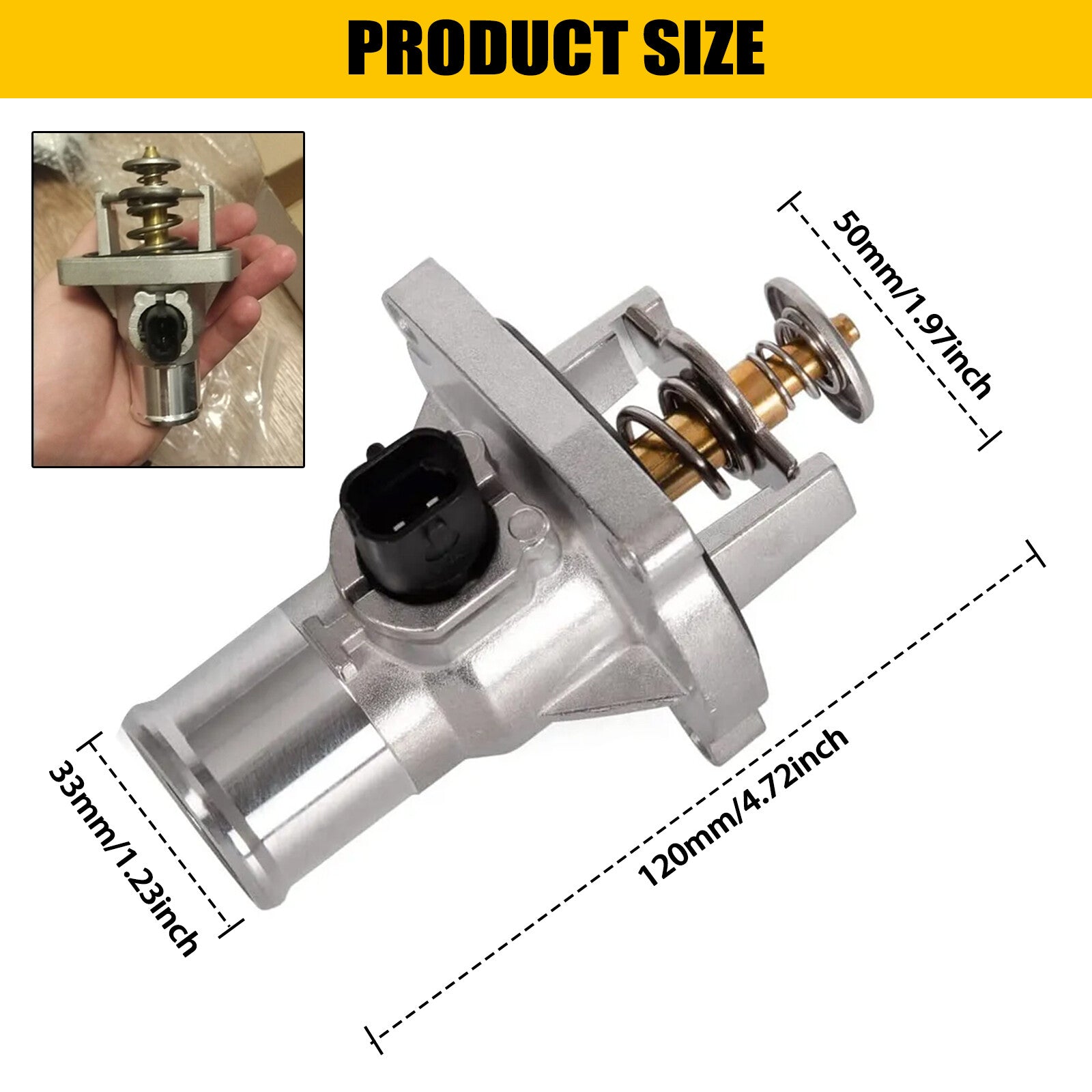 Thermostat Coolant Assembly for Chevrolet Aveo for Cruze Sonic Trax Orlando 1.6 1.8 Q
