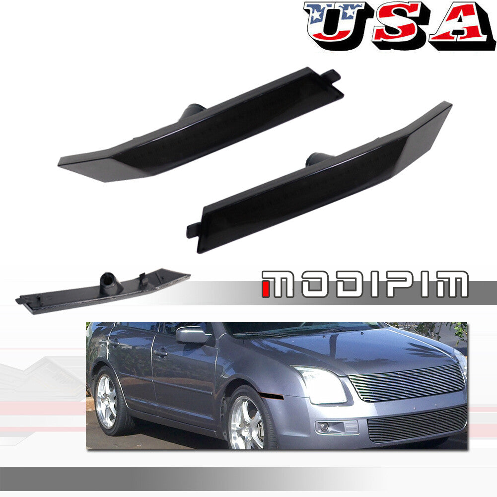 Front Side Marker Light Housing 2-Piece Set for 2006-09 for Fusion and for Mercury Milan - v