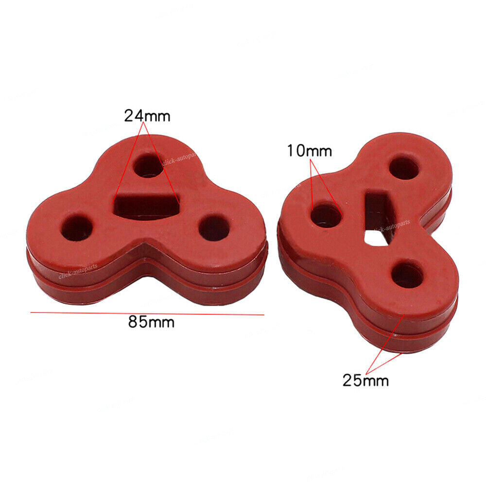 for Jaguar XJ 2010-2018 / XJR 2014-2017 / XJR575 2018 Rear Muffler Insulator Red Q