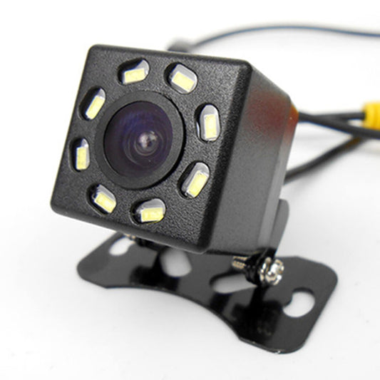 HD 8 LED Car Backup Reverse Camera Rear View 170° Parking Cam Waterproof Trim